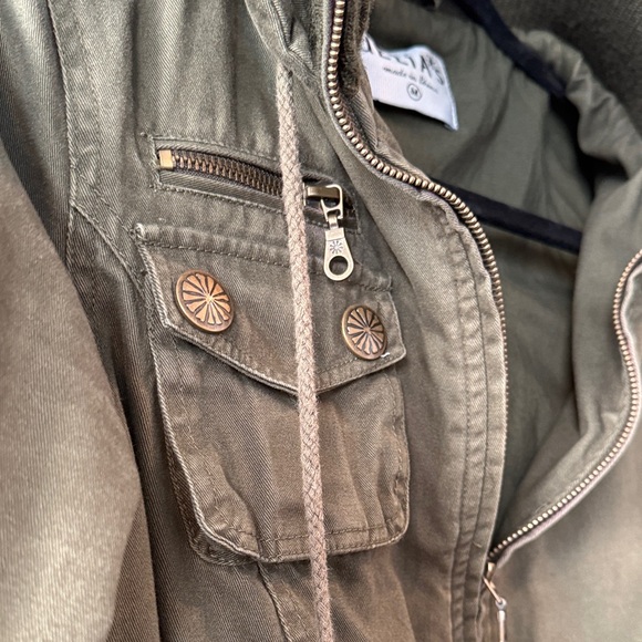 Olive Green Bomber Jacket - Picture 4 of 7